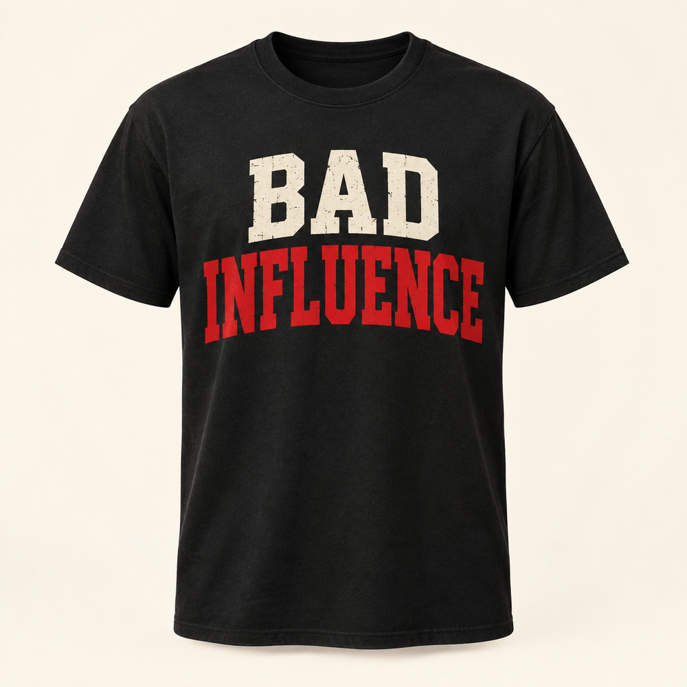 Bad Influence Black Tee