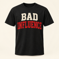 Black Bad Influence graphic T-shirt